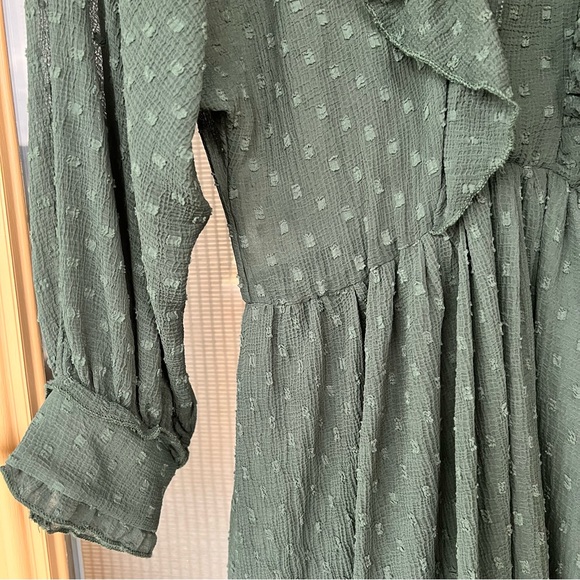 Zara Dress Green Super Comfy Perfect for Christmas Size XS - Picture 9 of 17